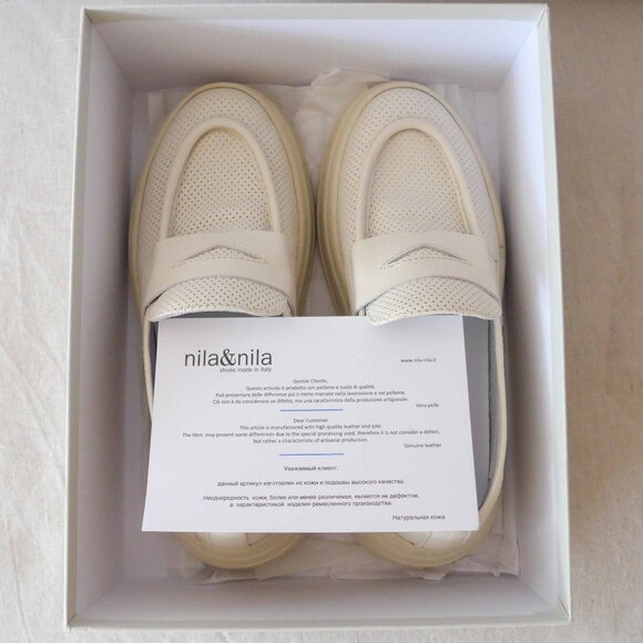 NWT Nila & Nila Women 37 (7) Platform Leather Loafer - Picture 5 of 16